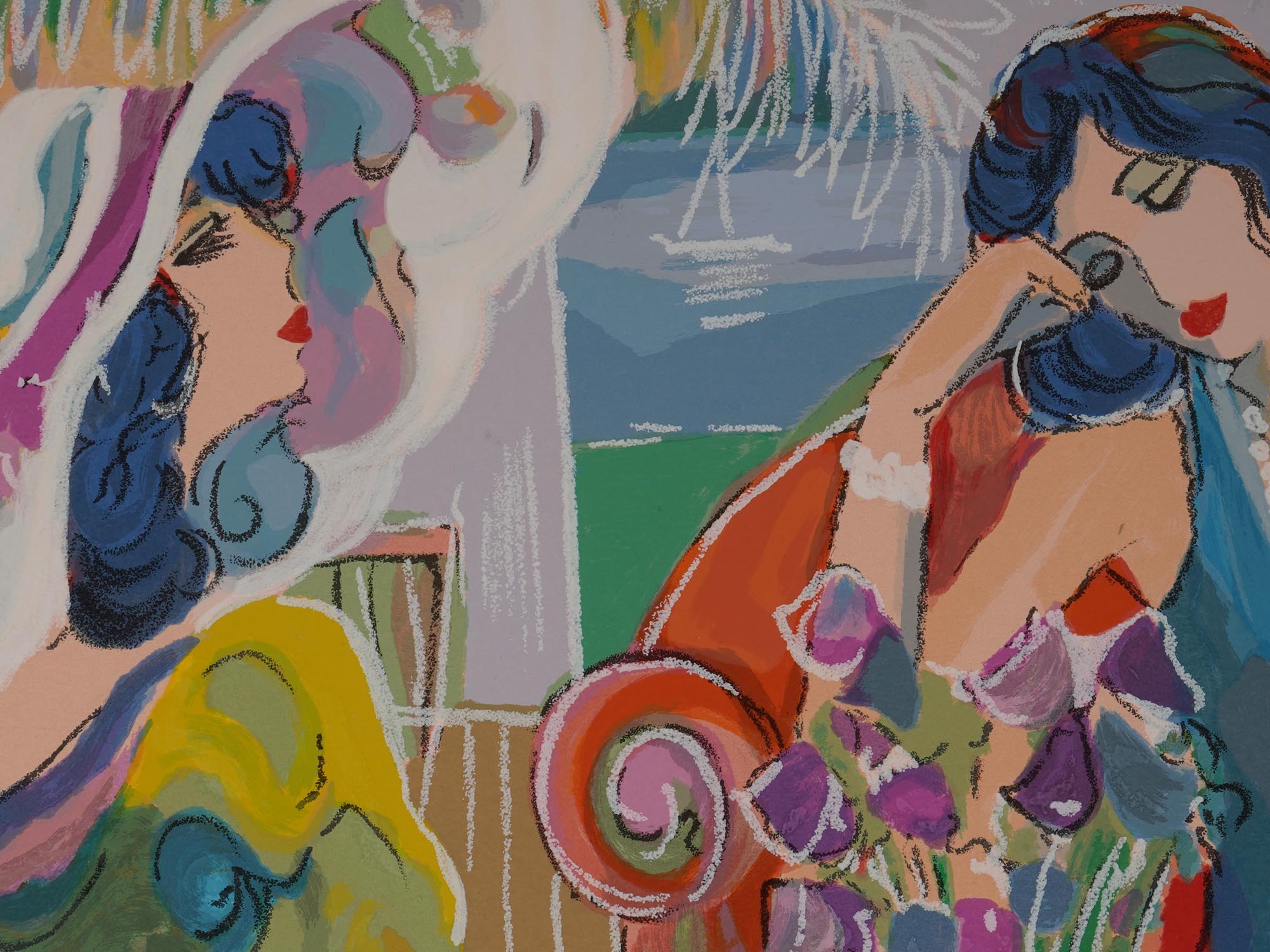 1976 SERIGRAPH MONTEGO BAY SIGNED ISAAC MAIMON PIC-2